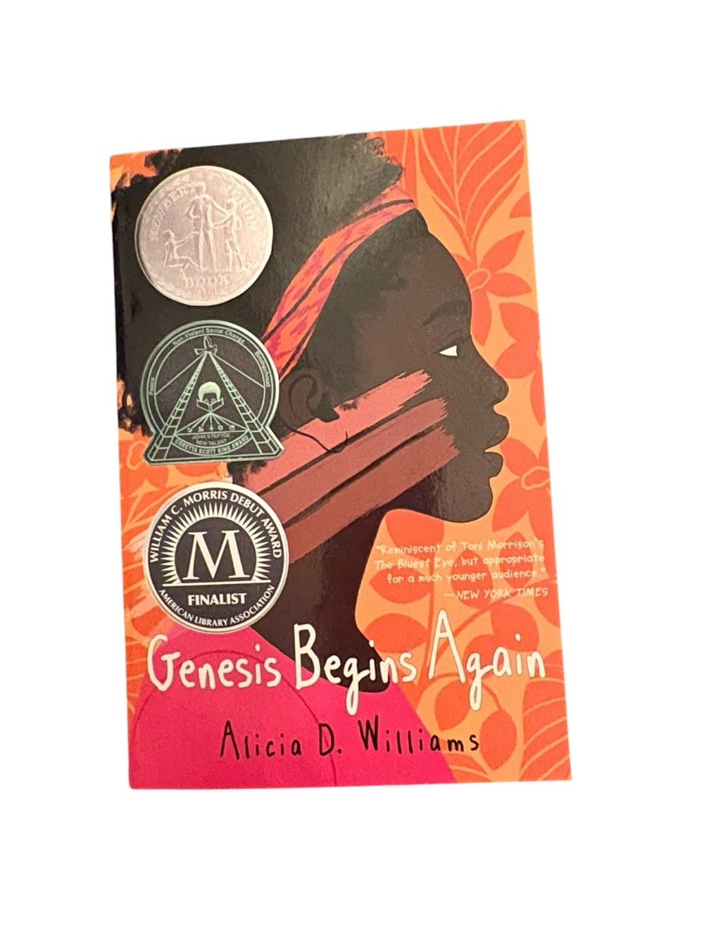 3/$20 Genesis Begins Again by Alicia D. Williams - Orange Cover